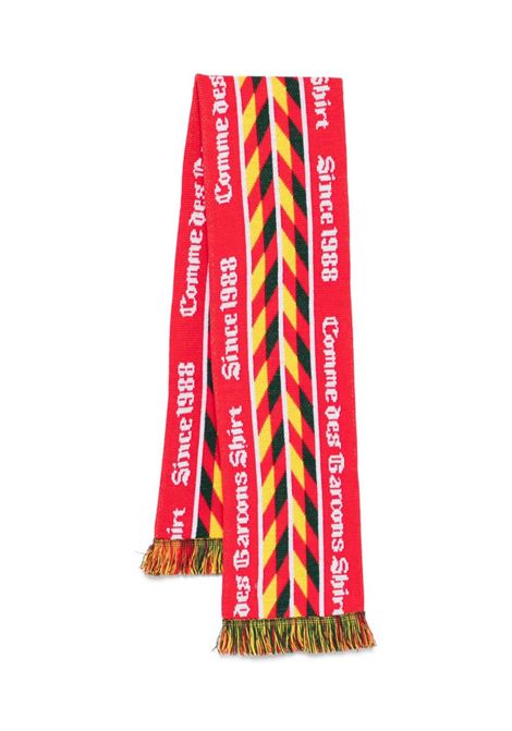 1988 wovwn scarf unisex red COMME DES GARÇONS | FP-K402-W251